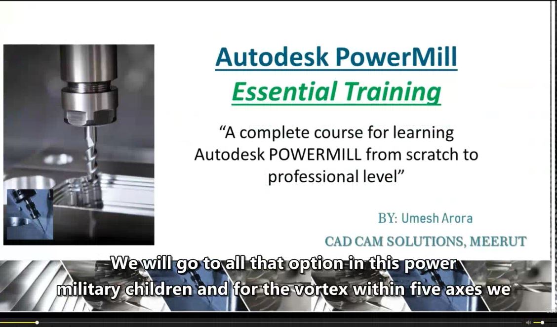 Autodesk PowerMILL Essential Training